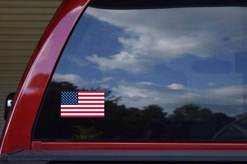 StickerTalk USA Flag Vinyl Sticker, 5 inches by 3 inches - Image 2